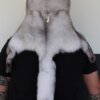 Blue Fox Mountain Man Fur Hat with Face
