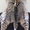 Bobcat Mountain Man Fur Hat with Face
