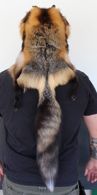 Cross Fox Mountain Man Fur Hat
