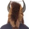 Buffalo Mountain Man Fur Hat with Horns