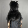 Black Bear Mountain Man Fur Hat with Face and Feet