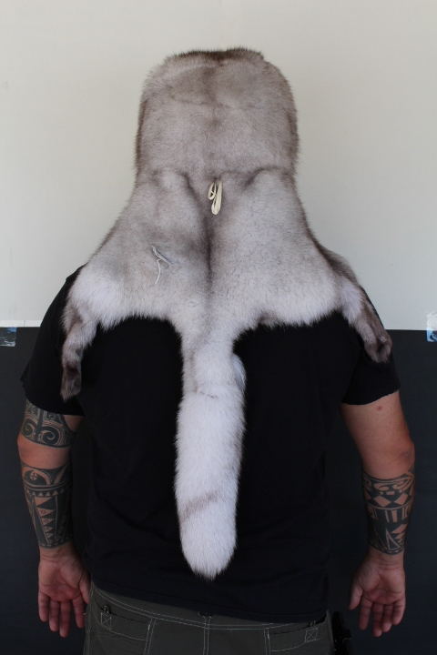 Blue Fox Mountain Man Fur Hat