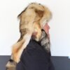 Coyote Mountain Man Fur Hat with Three Tails