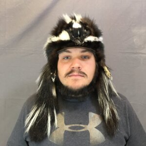 Skunk Mountain Man hat with bill and face