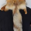 Red Fox Mountain Man Fur Hat with 3 Tails