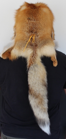 Red+Fox+Mountain+Man+Fur+Hat+with+3+Tails+(back) Red Fox Mountain Man Fur Hat with 3 Tails