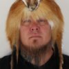 Red Fox Mountain Man Fur Hat with Feet