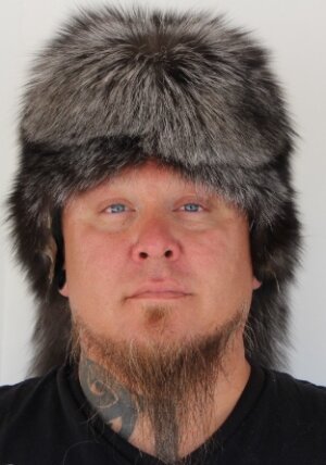 Silver Fox Mountain Man Fur Hat
