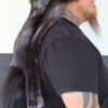 Silver Fox Mountain Man Fur Hat with Face